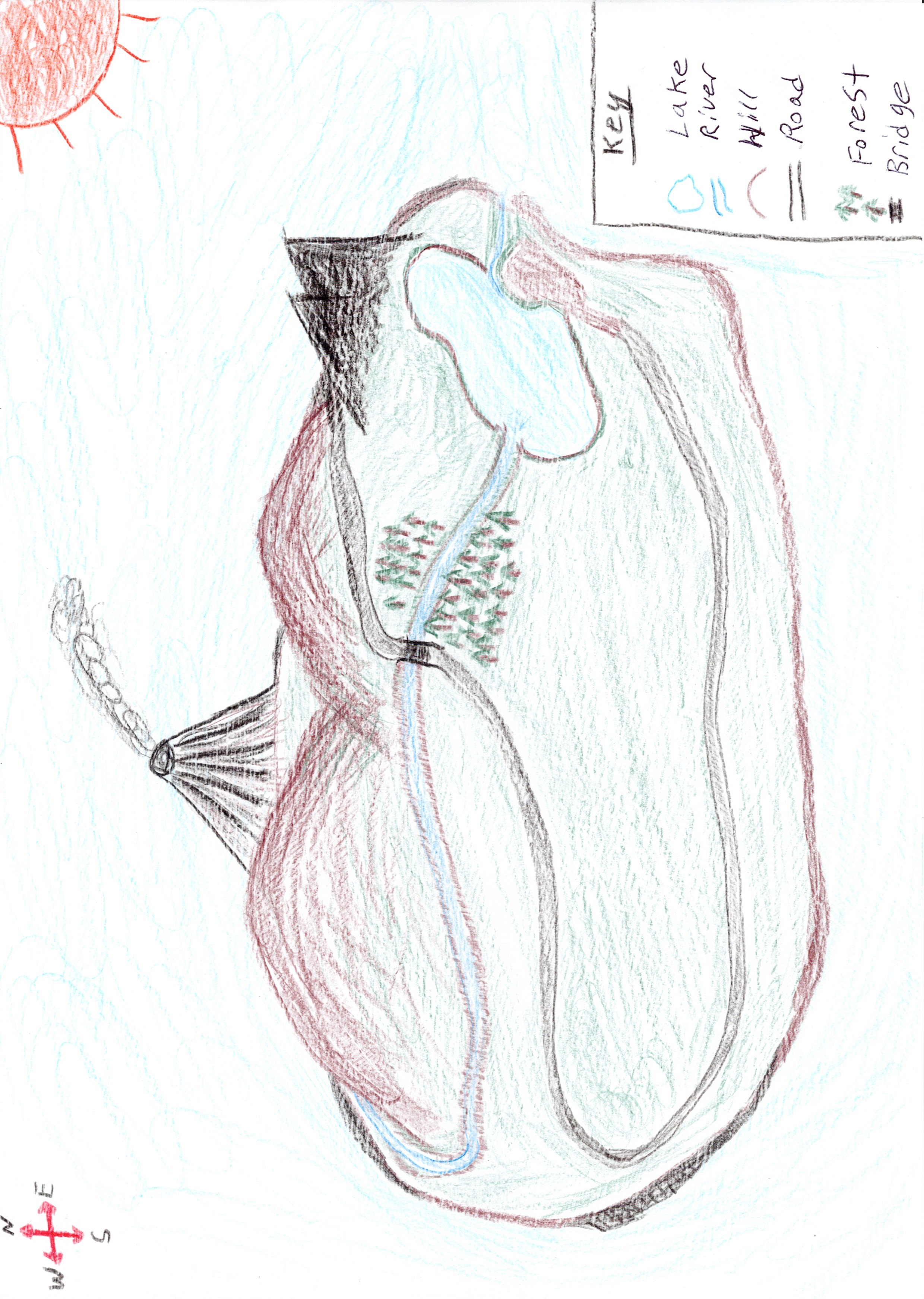 Landforms - Island map